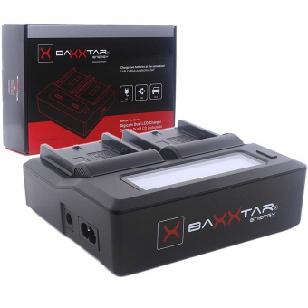 Baxxtar Pro LCD Dual Lader für NP-F 